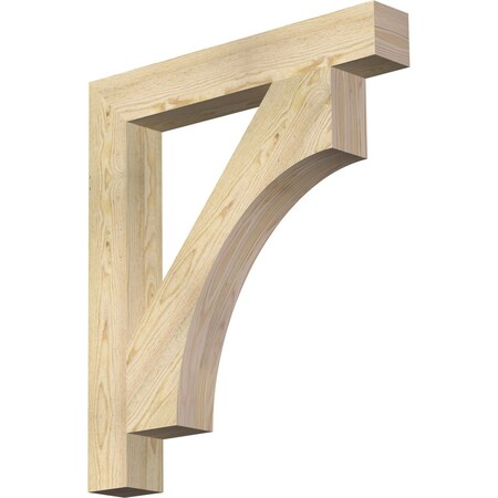 Ekena Millwork Westlake Block Rough Sawn Bracket, Douglas Fir, 4"W x 28"D x 32"H BKT04X28X32WTL05RDF